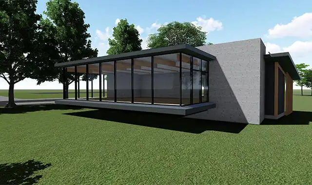 【AFRW】木と高機能繊維の複合素材の実用化に向け、第一号物件完成間近!